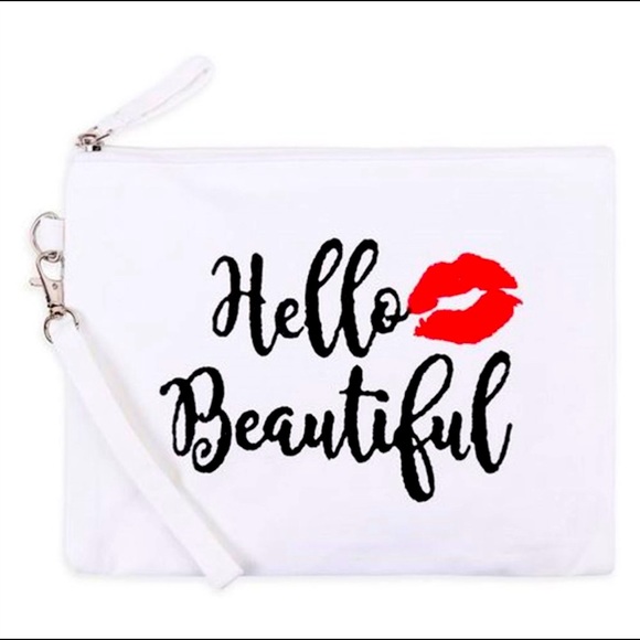 Handbags - Hello Beautiful Cosmetic Bag